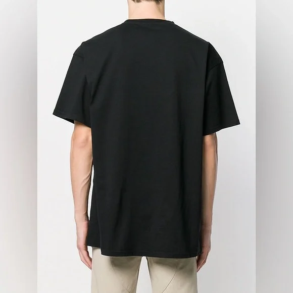 EUC Men’ Size Small Balenciaga OversizedBB Mode Logo Print T-shirt Black & White - Picture 5 of 13